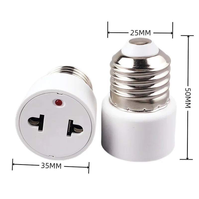 Hot Sell E27 Plug Bulb Holder Adapter Light Socket Converter US EU Plug Lamp Base for Home Lighting Fixture Practical Durable Zpaxo