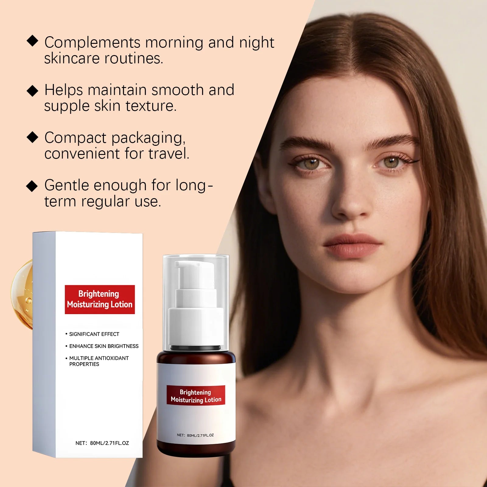 Brightening Moisturizing Lotion - Gentle hydration to nourish and brighten facial skin, providing moisture and protection Zpaxo