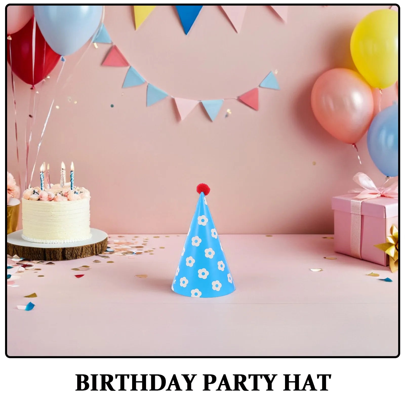 Birthday Cone Hats Colorful Paper Party Caps Favor S Headwear