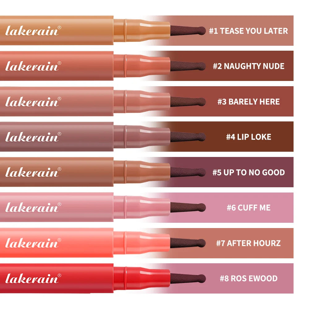 Lip Lingerie Long Lasting Waterproof Lip Liner Stain 8 Colors Transfer Proof Smudge Resistant Color No Bleed Formula Cosmetics Zpaxo