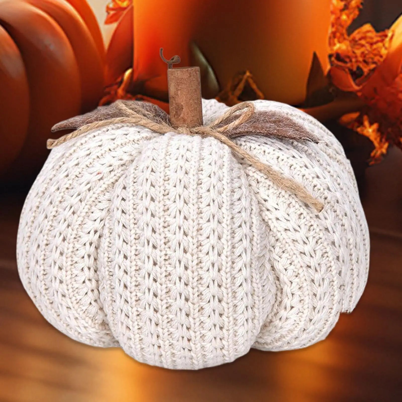 Crochet Pumpkins Handmade Fall Decor Knitted Pumpkin Ornaments