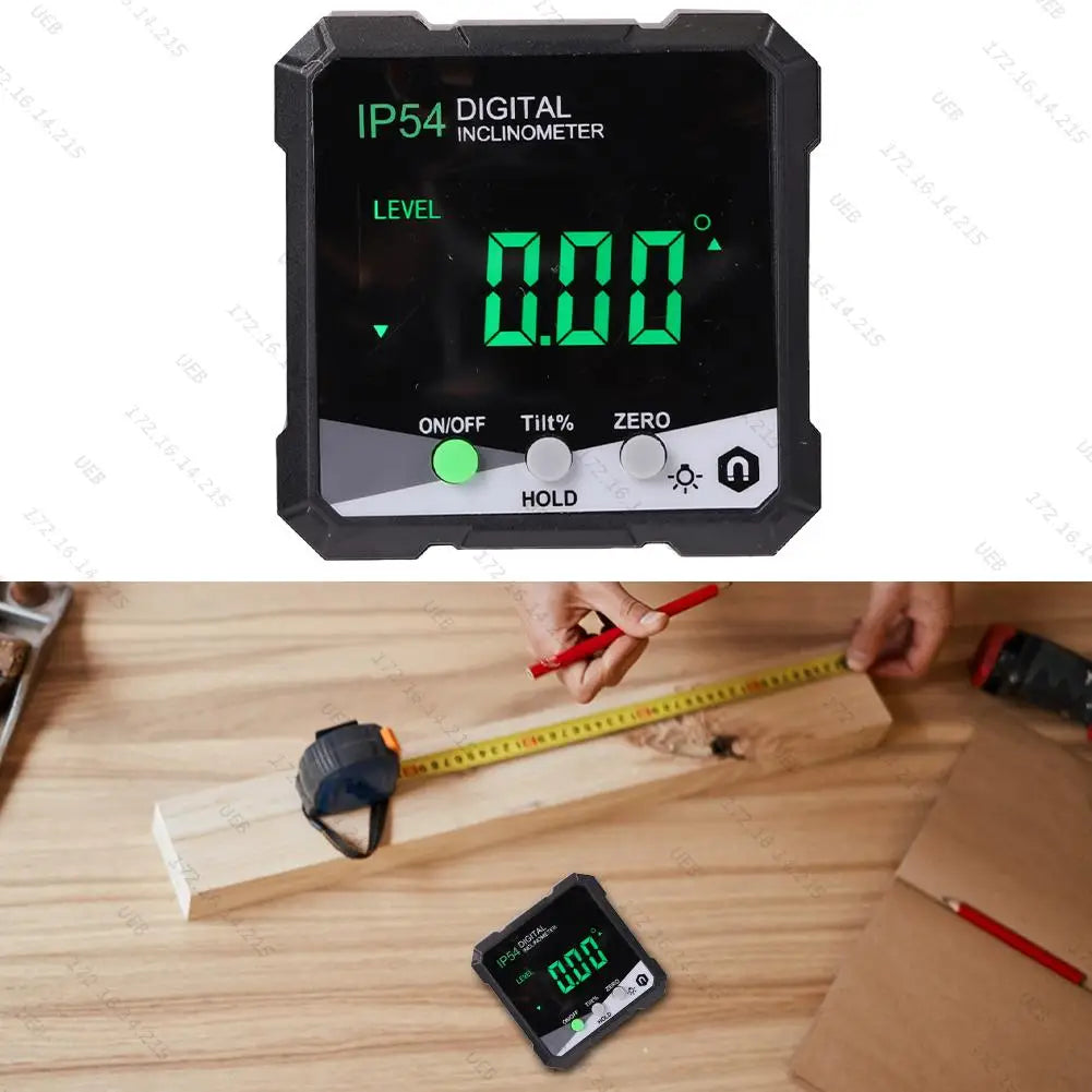 Digital Angle Finder IP54 Waterproof Gauge LCD Display Table Saw