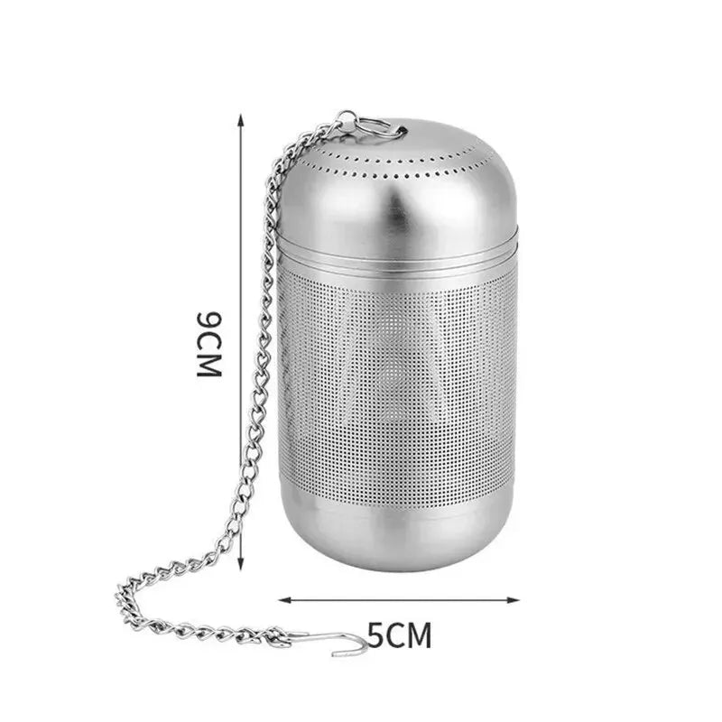 Tea Strainer Stainless Steel Infuser Leaves Spice Seasoning Ball Zpaxo 1pc L with chain