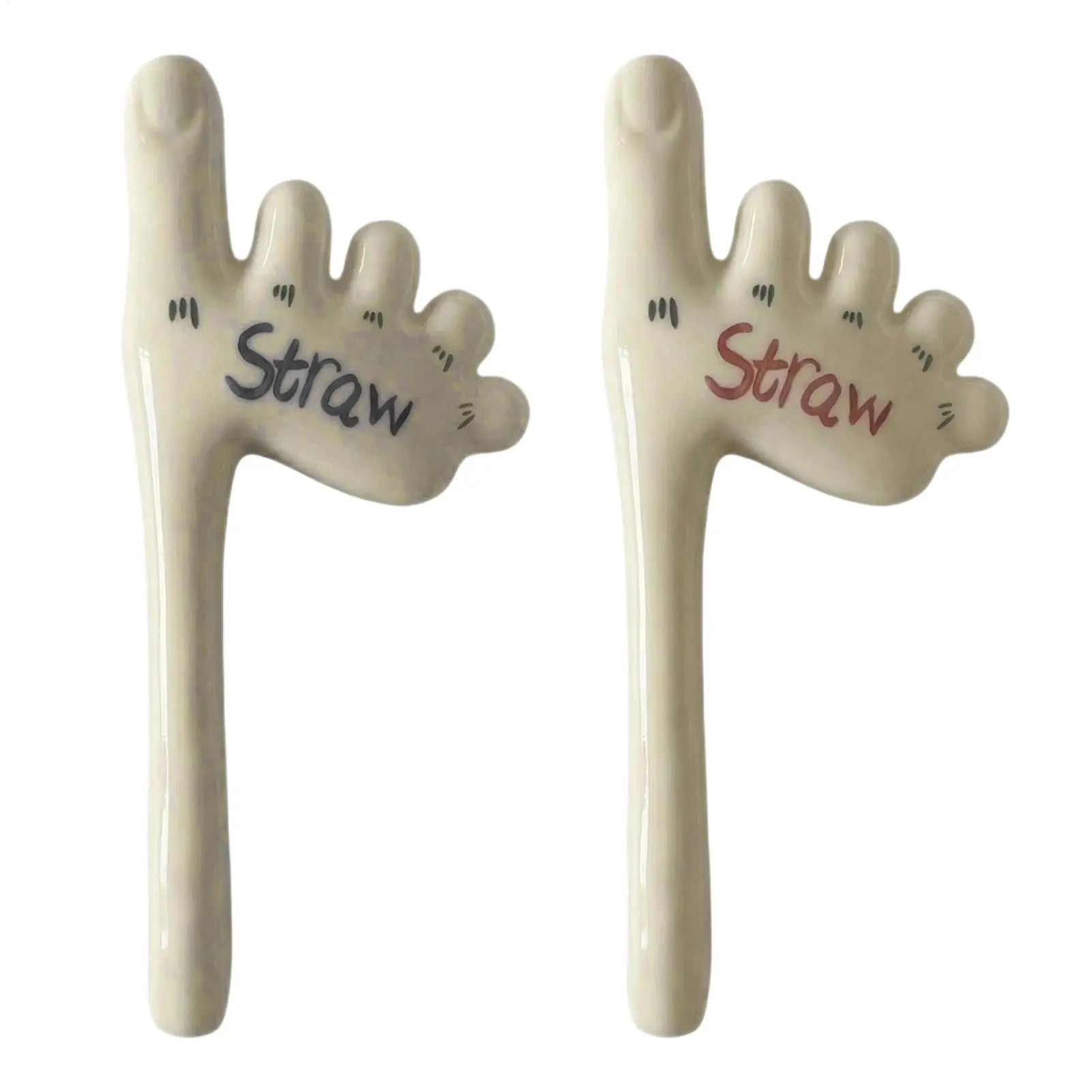 Foot Straw Handmade Toe Ceramic Reusable Drinkware Fishing Drinking