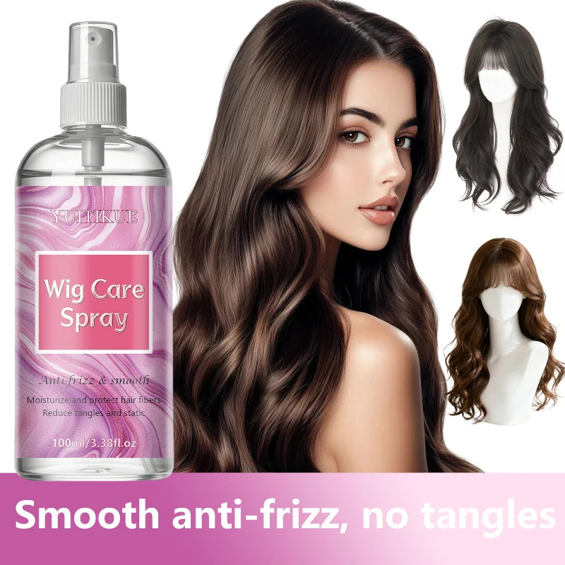 YUITIKUE Wig Care Spray – Anti-Frizz & Anti-Static 100ml Wig Conditioning Spray Zpaxo