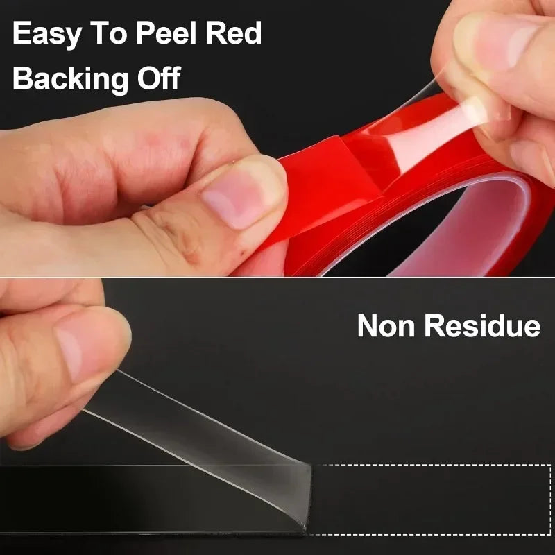 Double Sided Tape Strong Fixation Transparent Tape Waterproof No Traces High Viscosity Self Adhesive Tapes Fixed Stickers Zpaxo