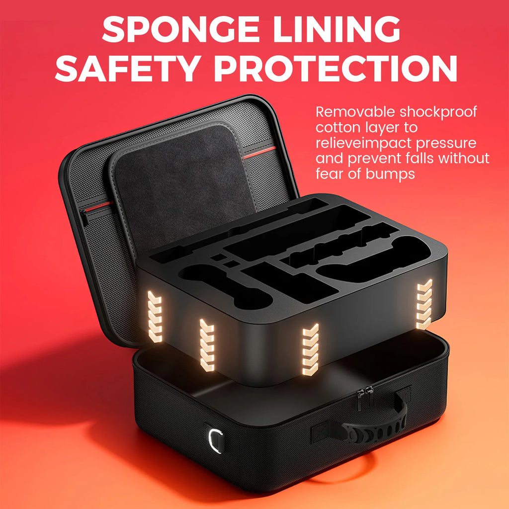 Large-Capacity Switch 2 Full Set Storage Bag with Stress-Resistant Fall-Resist Handle Charger Carrying Case for Gaming Accessori Zpaxo