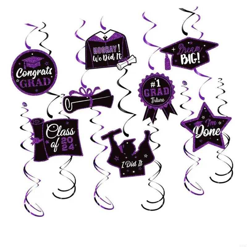 Graduations Party Decorations Hanging Banners Helical Honeycomb