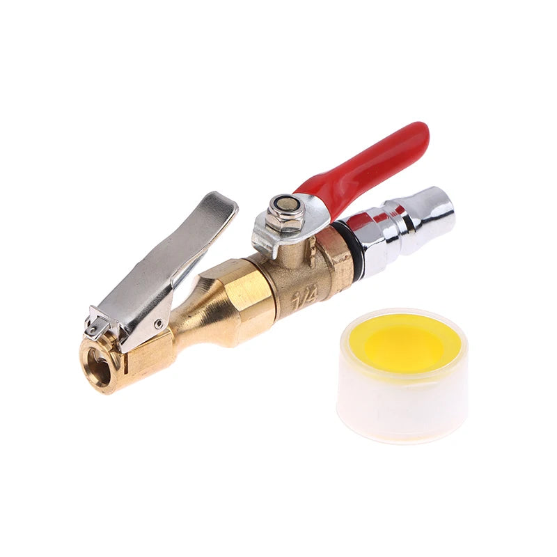 Lock-On Tire Inflator Chuck Nozzle | Air Compressor Adapter