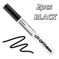 1pc/2pcs Golden Tombstone Marker | Restores Text on Granite/Marble, Weather-Resistant Fine Tip Zpaxo Black 2pcs
