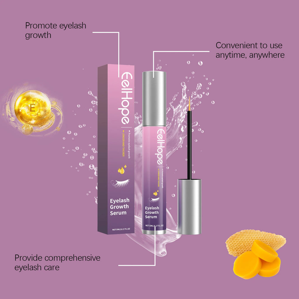 Fast Eyelash Growth Serum Natural Enhancer Longer Thicker Eyebrows Lift Care Fuller Lashes Products Eyelash Root Moisturizing Zpaxo