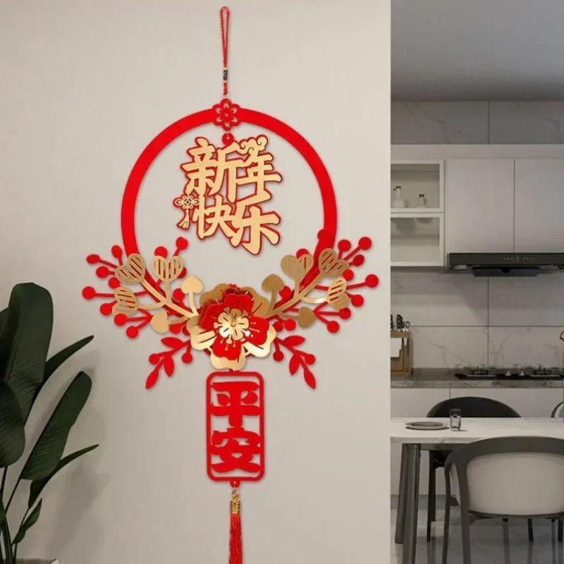 Traditional Chinese Spring Wall Pendants Festive Ornaments Year Home