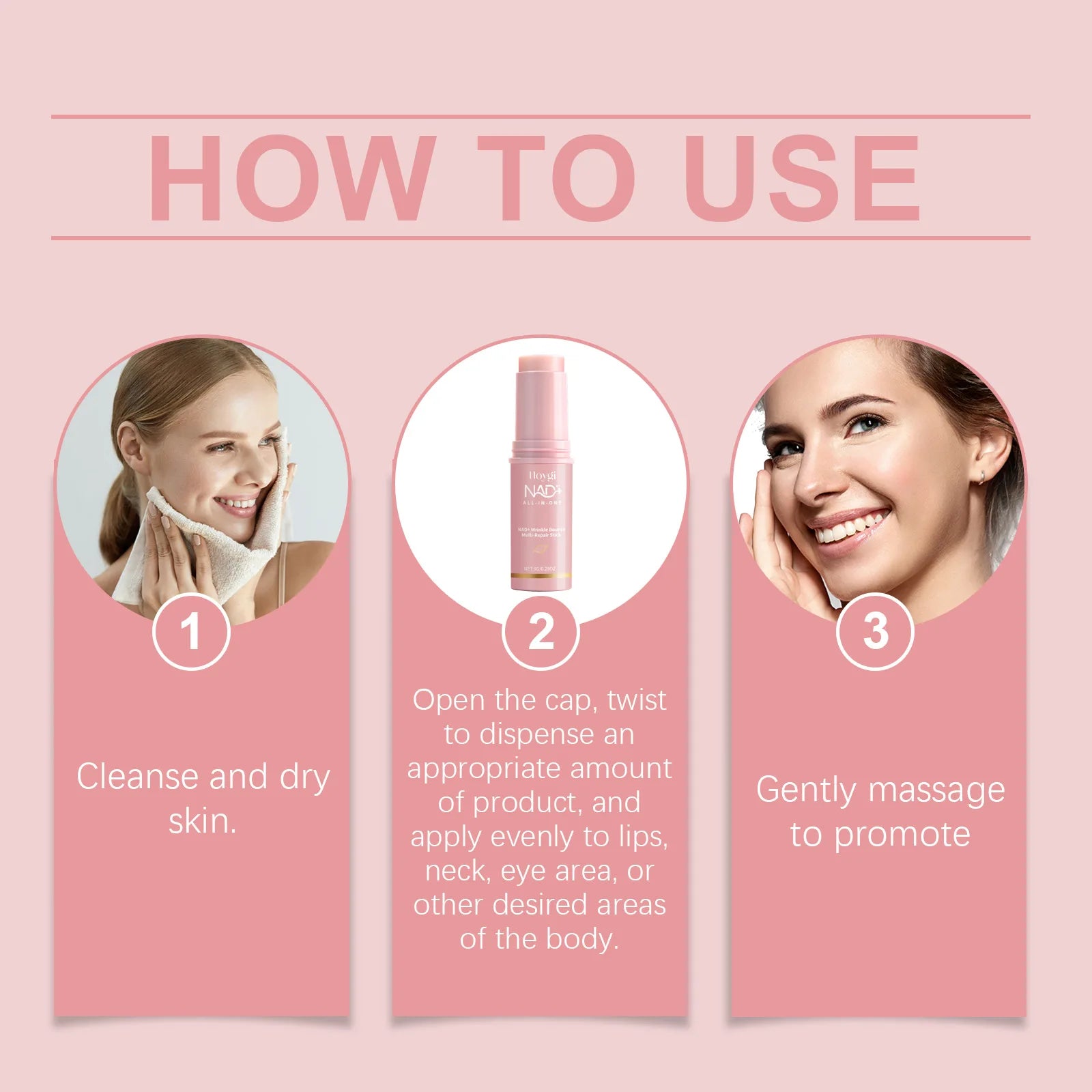 Moisturizing Multi-Effect Care Stick Moisturizes Facial Skin, Hydrating and Refreshing, Non-Greasy Facial Care Stick Zpaxo