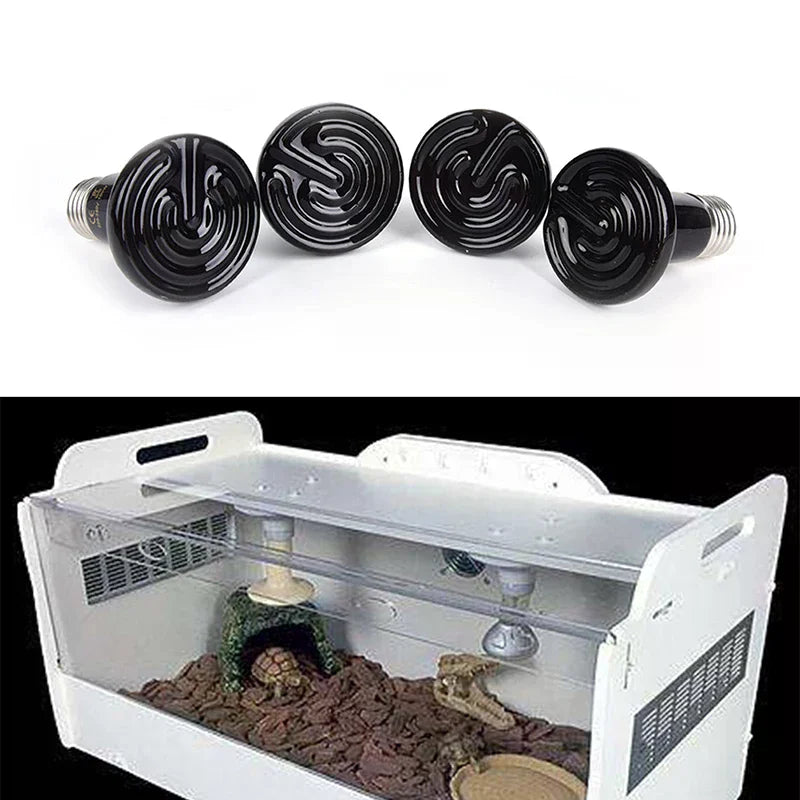 Reptile Pet Brooder Thickened Infrared Ceramic Emitter Heat Light Zpaxo