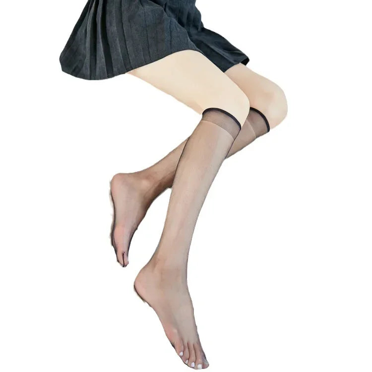Summer Ultra-thin Korean Invisible Knee-high Socks Nude Seamless