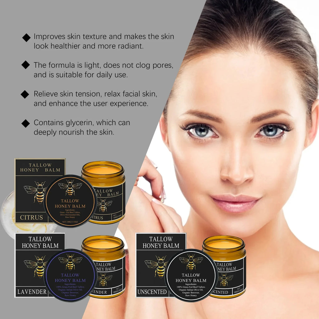 Hoygi Tallow Honey Balm – Firming & Hydrating Moisturizer 100g Skin Moisturizer Balm Zpaxo