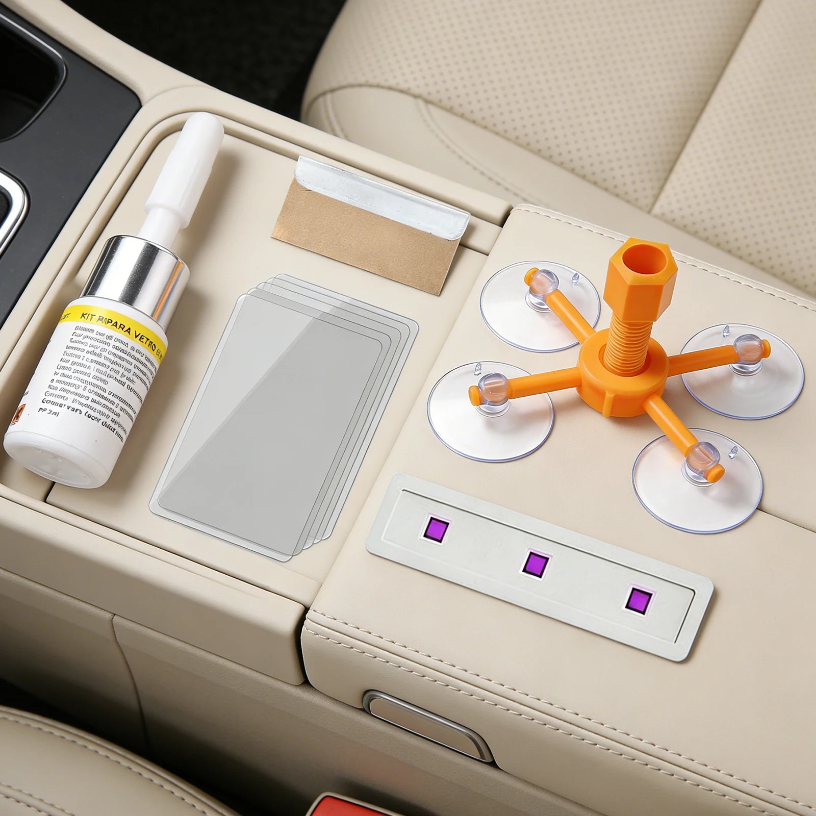 Windshield Chip Repair Cracked Glass Liquid Cracks DIY Long-lasting