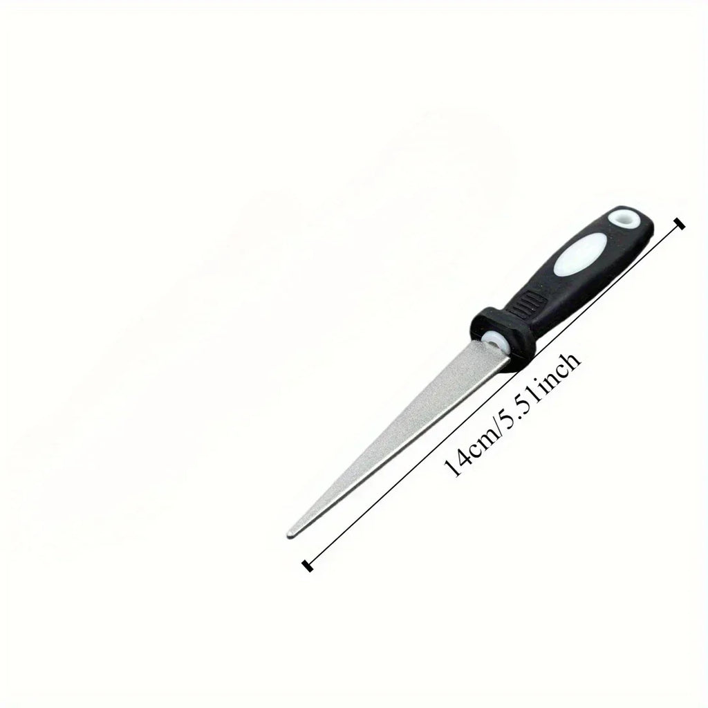 Double-Sided Diamond Sharpening Stone – Flat & Curved Knife Sharpener