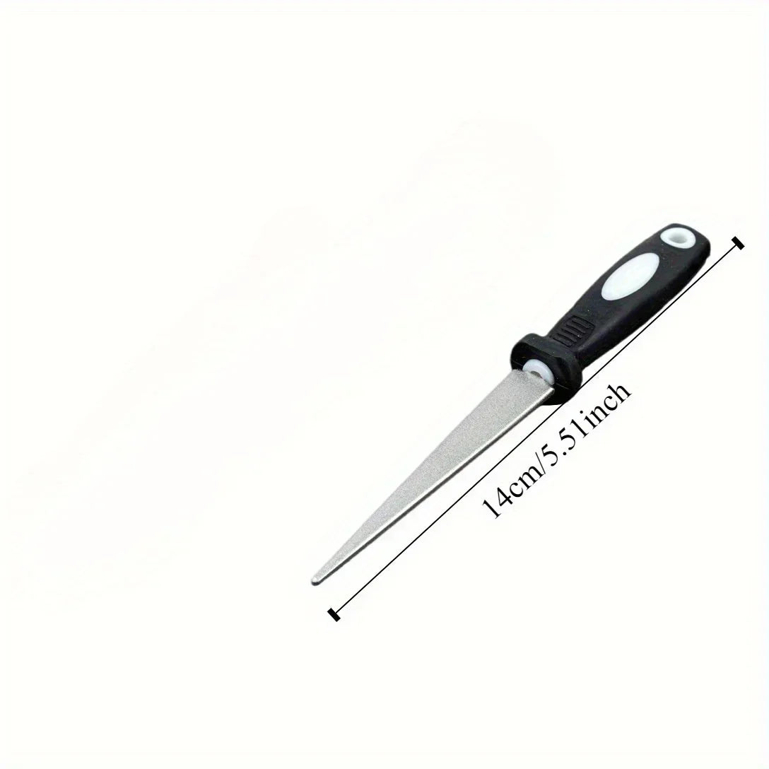 Double-Sided Diamond Sharpening Stone – Flat & Curved Knife Sharpener