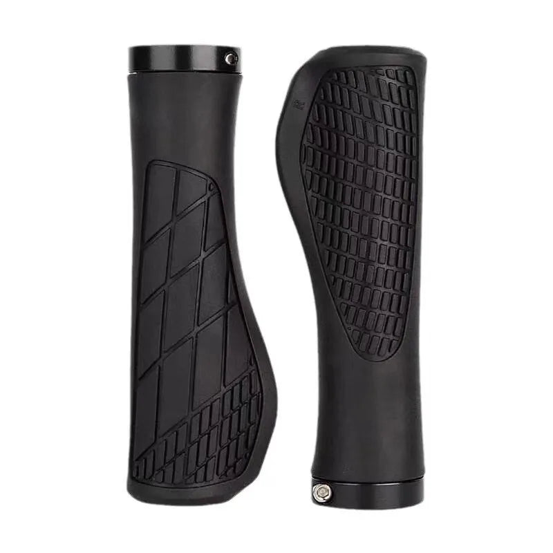 1Pair MTB Bike Handlebar Grips Anti-Skid Comfortable Lockable Soft Rubber Cycling Accessory Zpaxo Black