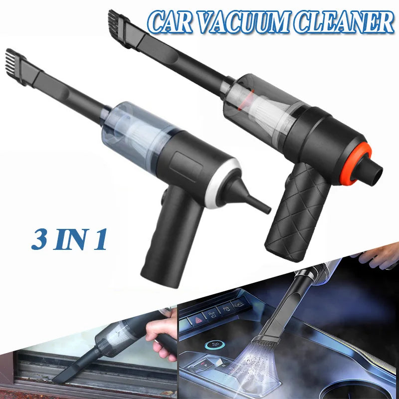 Wireless Car Vacuum Cleaner USB Charging 1200mAh Portable Cleaning Appliance Mini Wet and Dry Blow Vacuum Cleaner Household Zpaxo