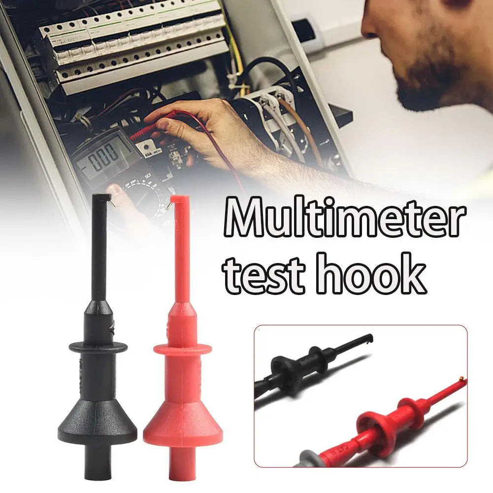 Multimeter Probe Hook Clamp Set – SMD IC Spring Test Hooks Multimeter Test Hook Zpaxo ABC 3pairs