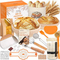 Professional Sourdough Bread Starter Kit 37 PCS Sourdough Bread Baking Supplies with Starter Jar Bread Sling Dough Whisk Bags Zpaxo suit 37 pcs