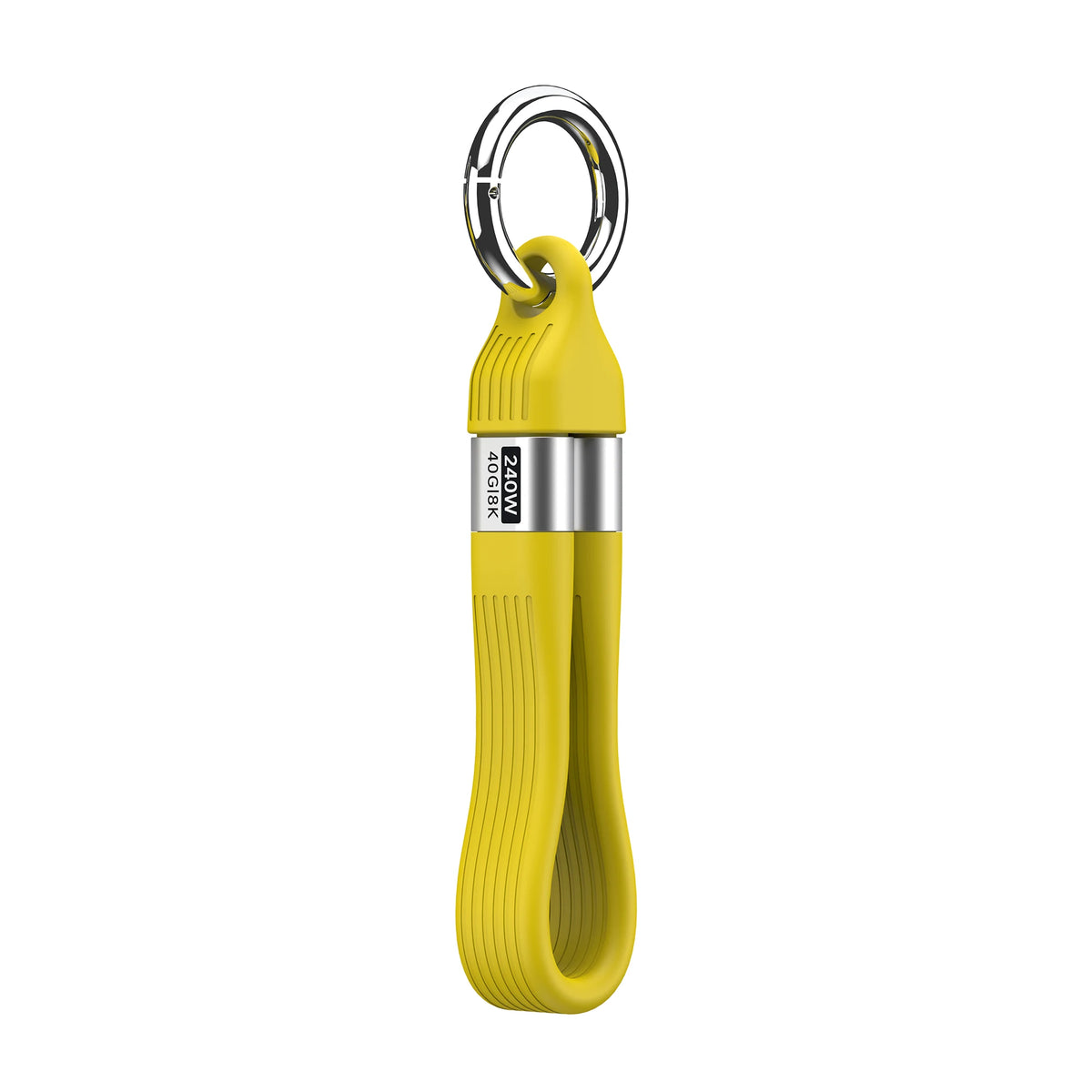 USB 4 Cable 8K@60Hz Portable Keychain Short USB C to Type C Cable PD 240W 40Gbps For Thunderbolt 3/4 iPhone 16 15 SSD Power Bank Zpaxo Yellow