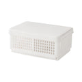 Stackable Storage Container Ventilated Lid for Freshing Easy Fold Outdoor Activities Sturdy Kitchen Organizers Zpaxo White CN