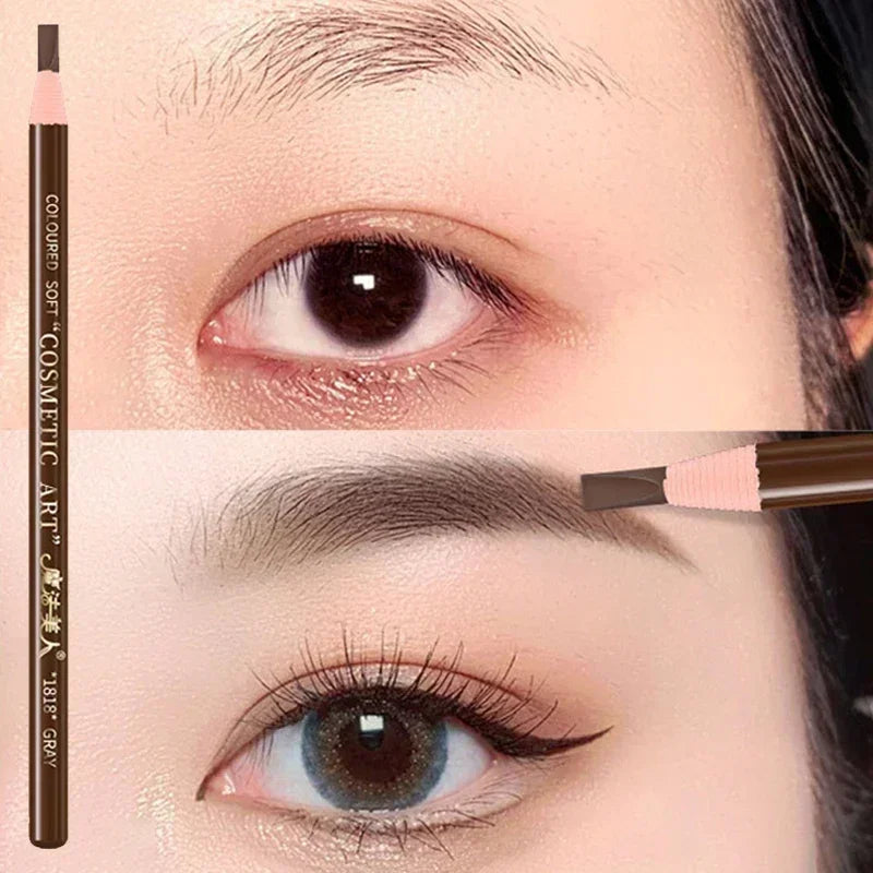 Eyebrow Pencil Waterproof Eyebrow Enhancers Long Lasting Brow Cosmetics Professional Makeup Brow Lift Feather Eyebrow Pencil Zpaxo