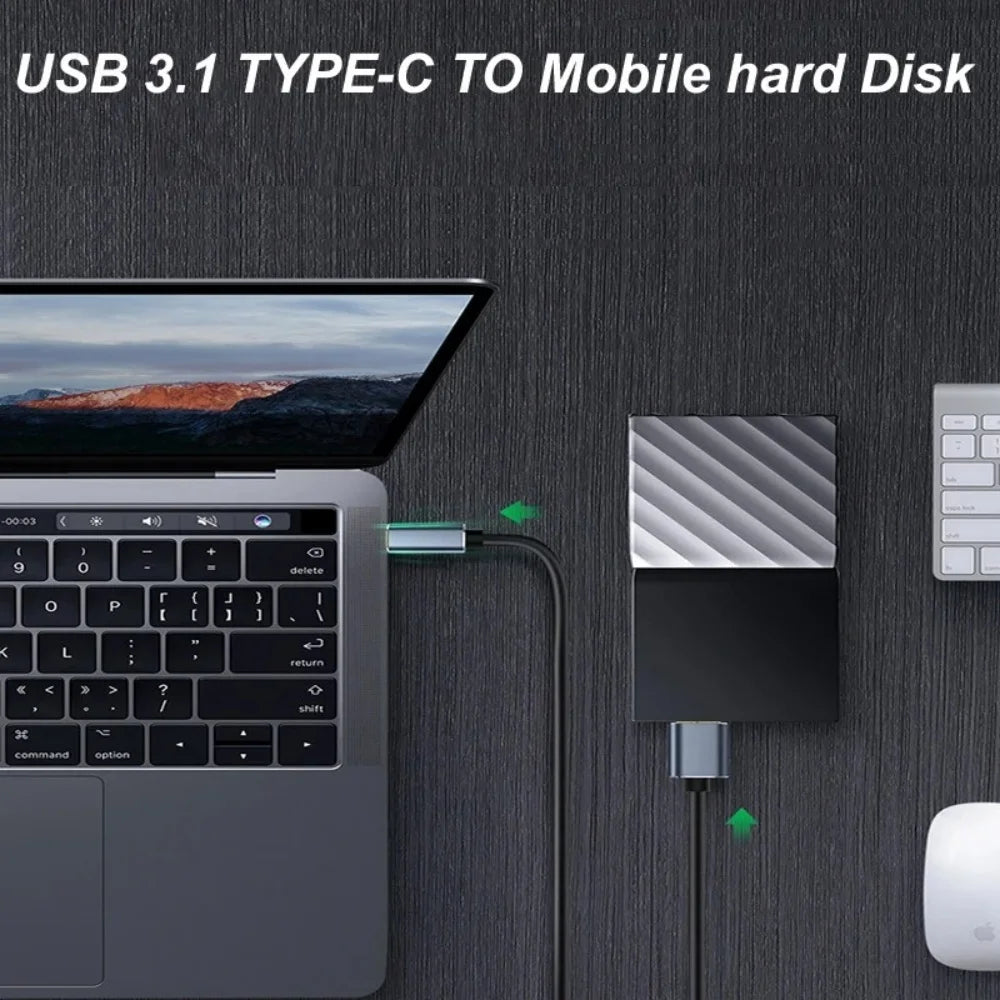 External Hard Drive Cable USB 3.0 Type C To Micro B Male Adapter For Toshiba Seagate WD Lenovo PC Laptop HDD Disk Data Sync Cord Zpaxo