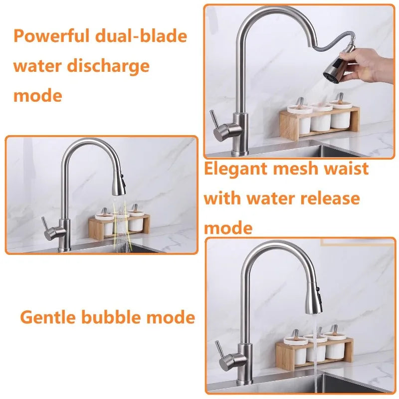 Universal Faucet Kitchen Black Removable Sink Faucet Rotating Splash Proof Sprinkler Spray Extender Bubbler Kitchen Gadgets Zpaxo