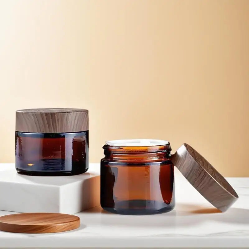 10 15 20 30 50 Dark Tan Cream Bottle Glass Separate Face Eye Box Zpaxo