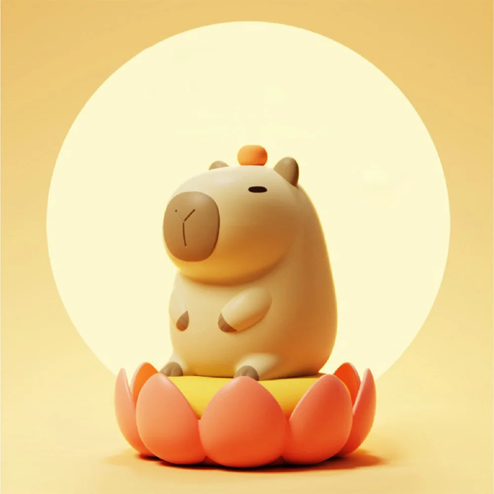 Capybara Night Light Cartoon Pat 2 Gear Silicone Sleeping USB