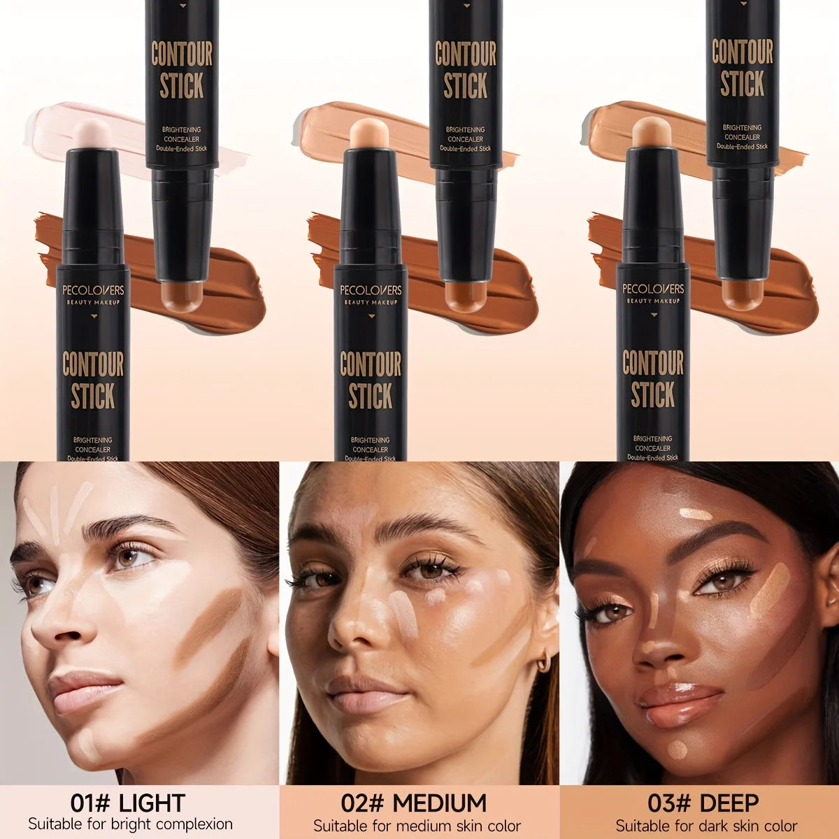 Face Concealer Contouring For Face Bronzer Beauty Contour Makeup Base Foundation Cream For Women's Cosmetics New Zpaxo
