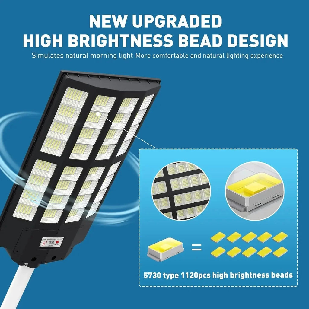 Outdoor Solar Street Lights with Motion Sensor Waterproof IP66 Dusk to Dawn LED Lights for Garden Yard Path Lighting Zpaxo