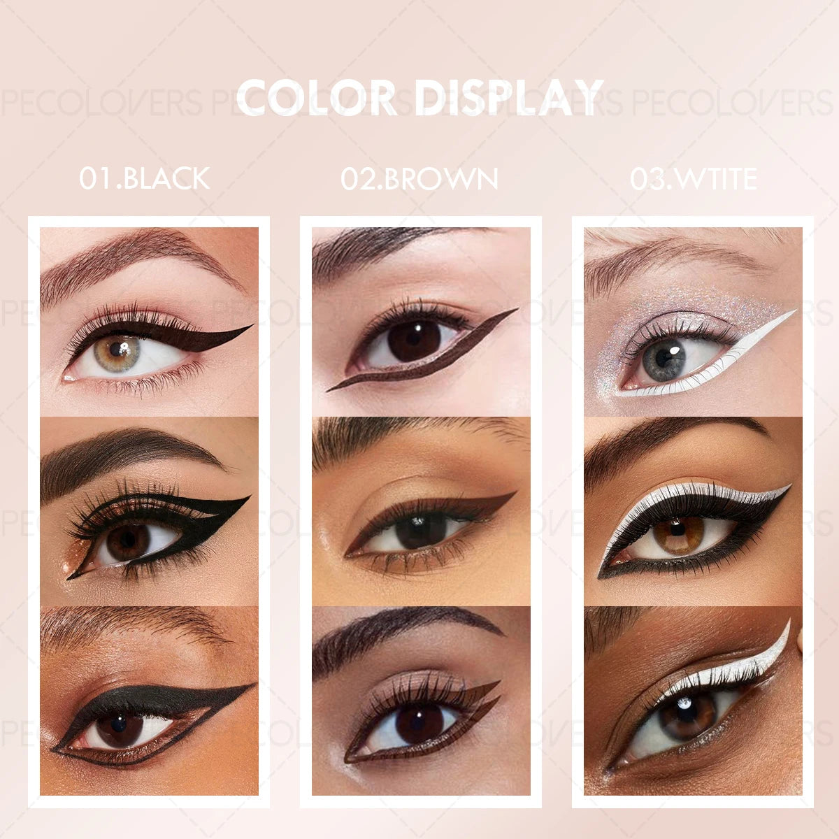 Ultra-thin Liquid Eyeliner Pen Waterproof Quick Dry Smudge-proof