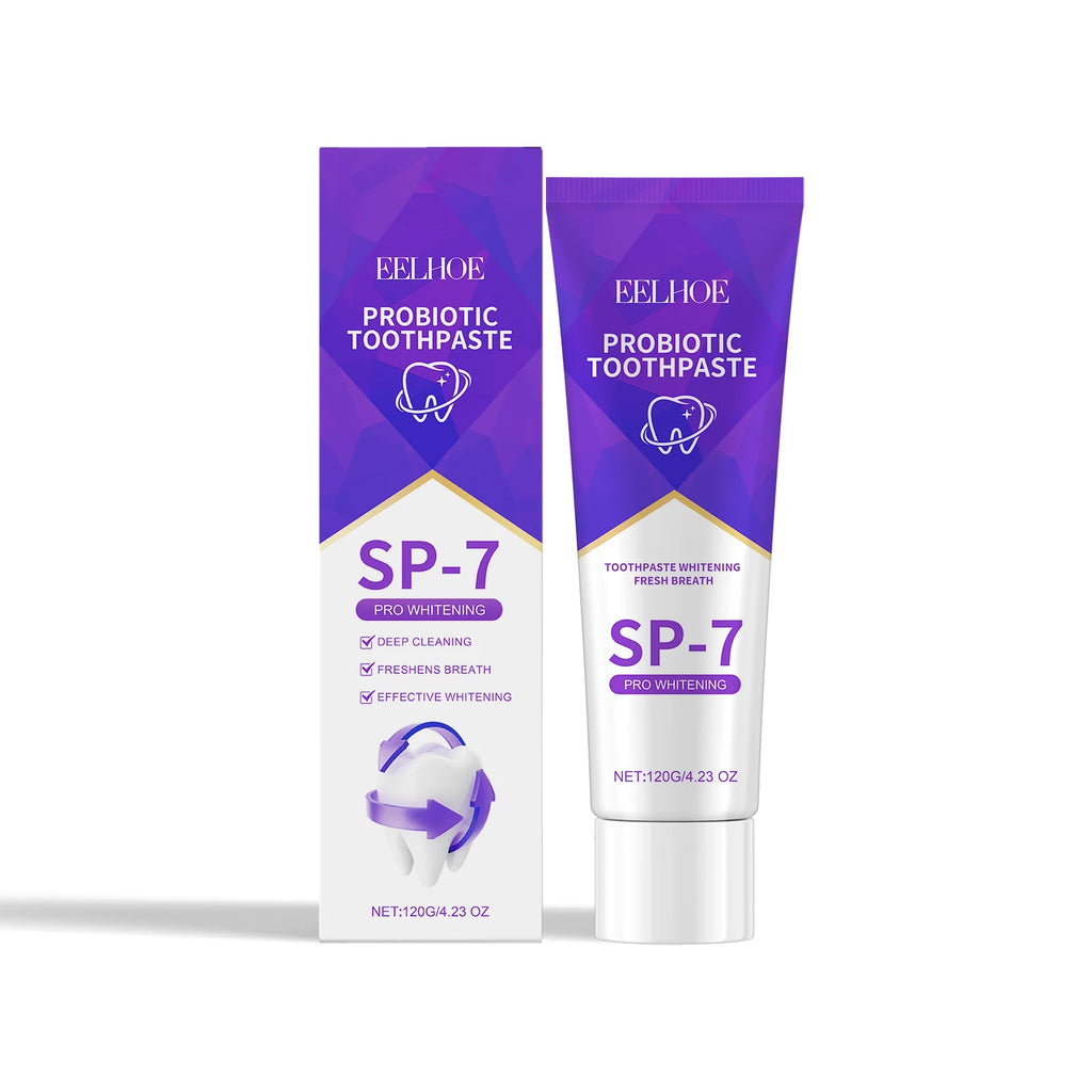 Probiotic Whitening Toothpaste Improves Yellow Teeth Mint Flavors Fresh Breath Toothpaste Removal Stain Charcoal Stains Product Zpaxo Purple