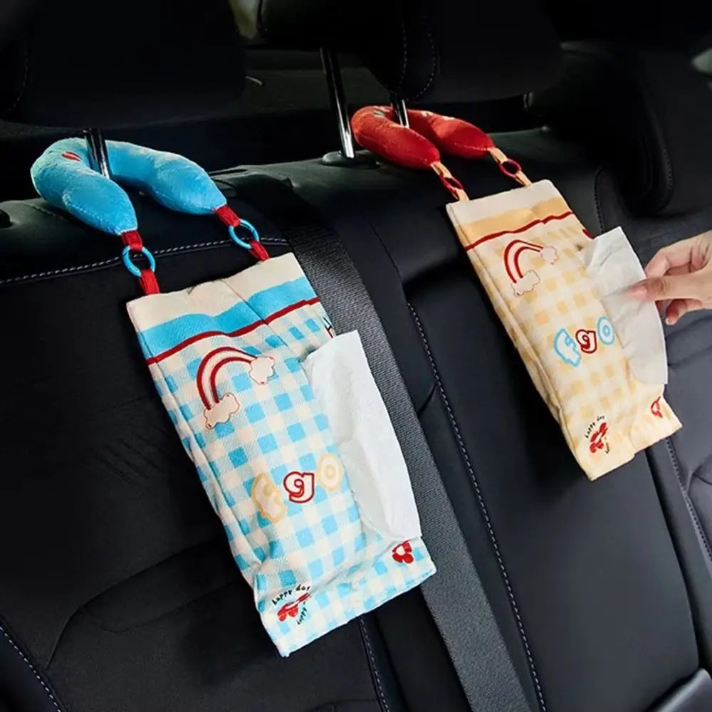 Handle Hanging Tissue Storage Bag Cute Design Decorative Items Zpaxo