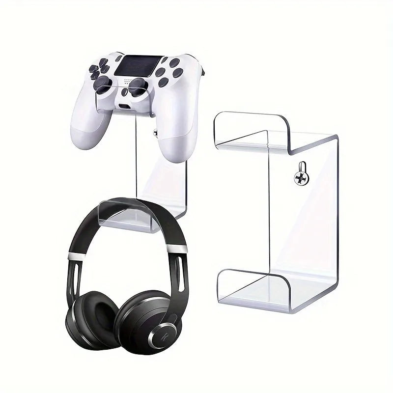Acrylic Controller Stand Wall Mount Transparent Display Rack Game