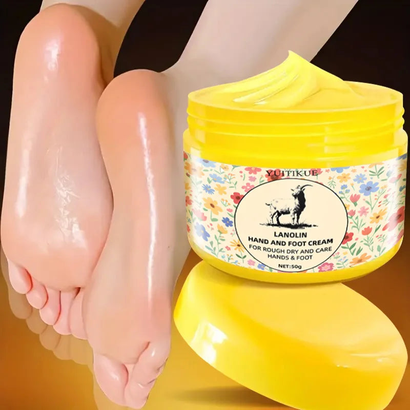 YUITIKUE Lanolin Hand & Foot Cream 50g – 3-in-1 Dry Skin Repair Hand & Foot Cream Zpaxo