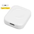 Wireless Watch Charging Dock Travel Adapter For Apple Watch Series 10 9 8 7 6 5 4 3 2 1 Dual Interface Design Home Office Travel Zpaxo White Type C