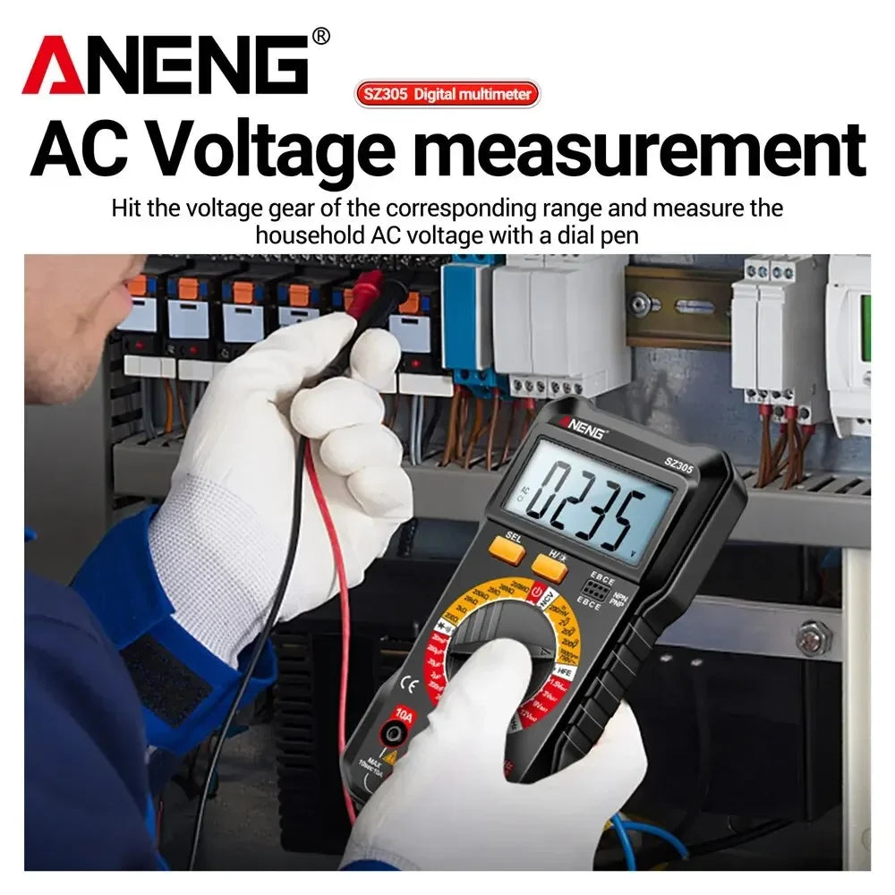 Precision Tester NCV AC DC Digital Multimete ANENG SZ305 True RMS