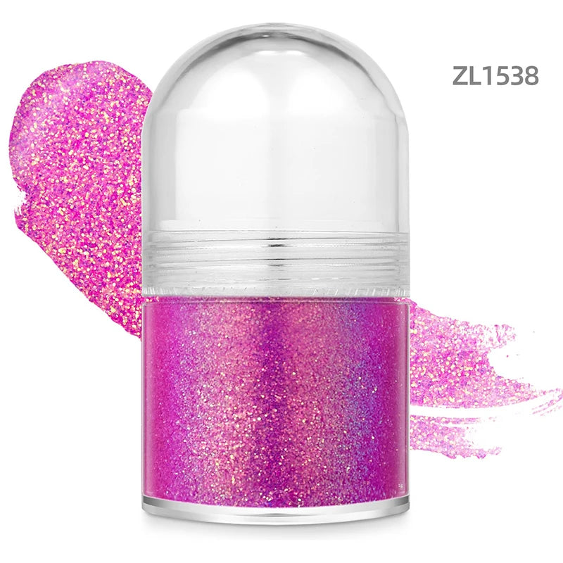 Rolling Sequin Face Body Glitter Gel Lasting Shine Sparkling Sequins Glitter Gel for Carnival Parties Festival and Stage Makeup Zpaxo 38