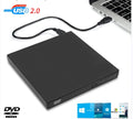 USB External CD DVD Drive, USB 2.0 Slim Protectable External CD-RW Drive DVD-ROM Burner Player for Laptops PC Desktop Computer Zpaxo Black