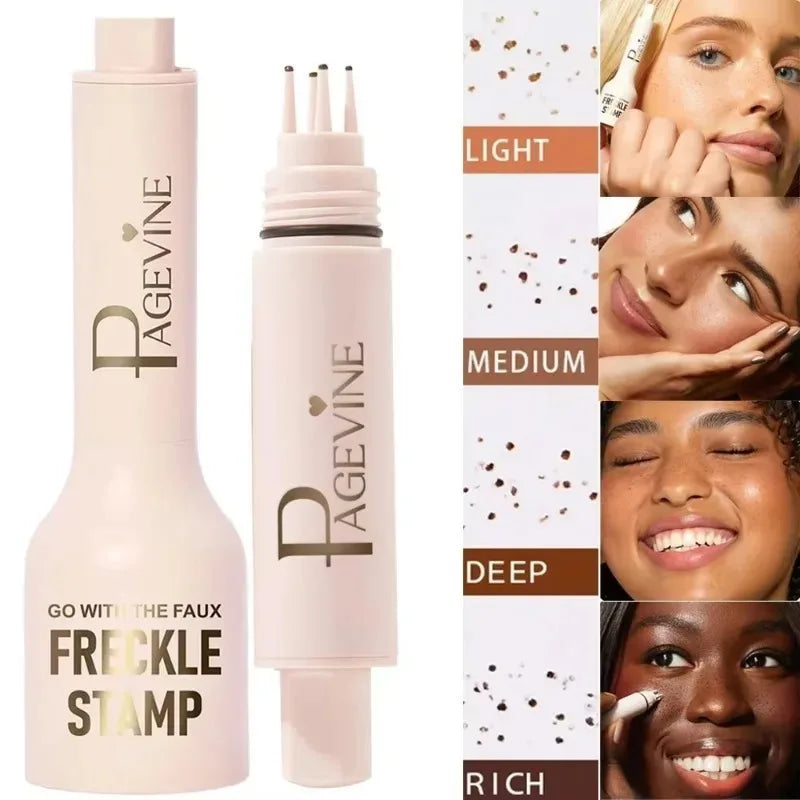 Five-point Freckle Stamp Pen Natural Simulation Instant Freckle Liquid Fake Dot Spot Comb Seal Waterproof Quick Dry Makeup Tools Zpaxo