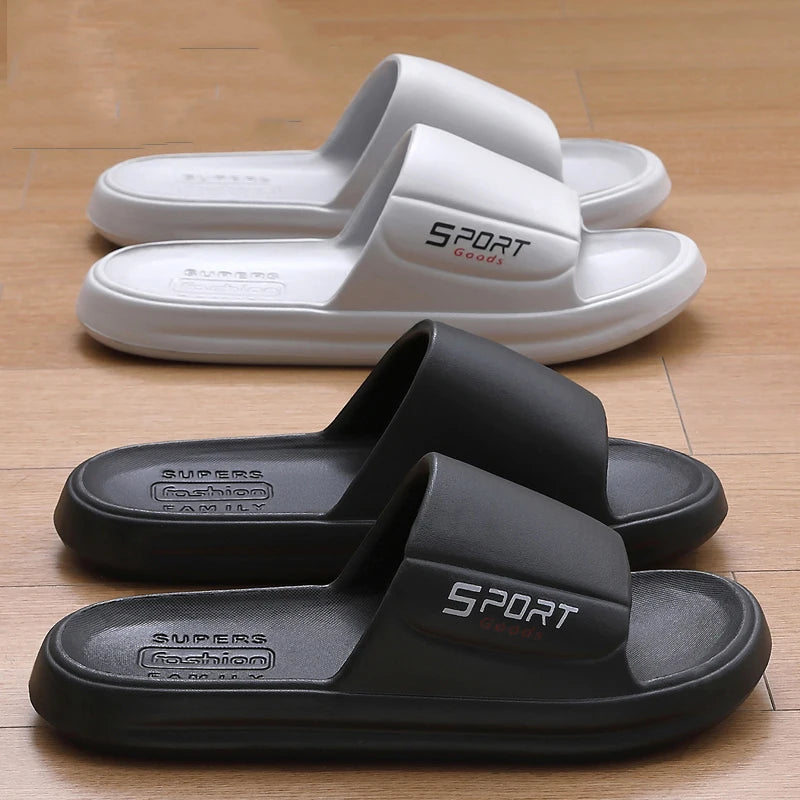 Big Summer Slippers Men Women EVA Soft Bottom Indoor Home Slides