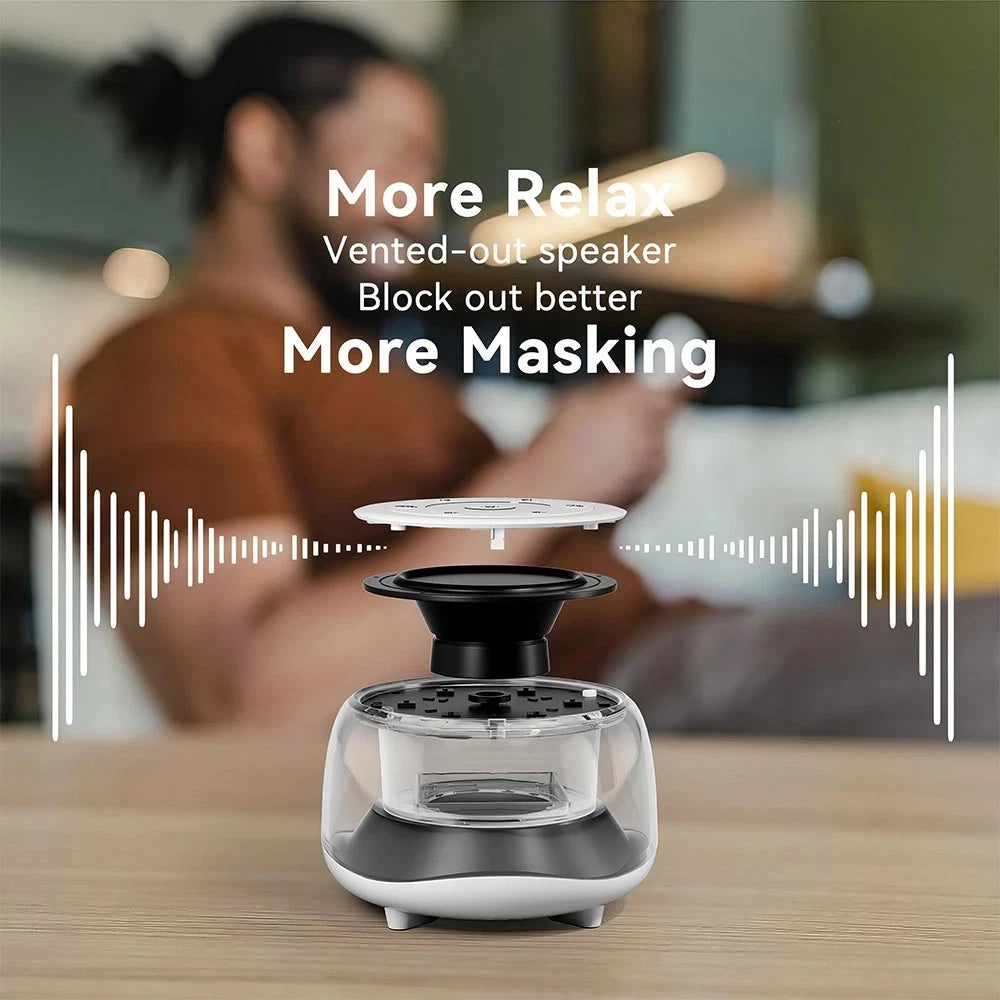 White Noise Machine – 34 Sounds, Night Light, Baby & Adult Sleep