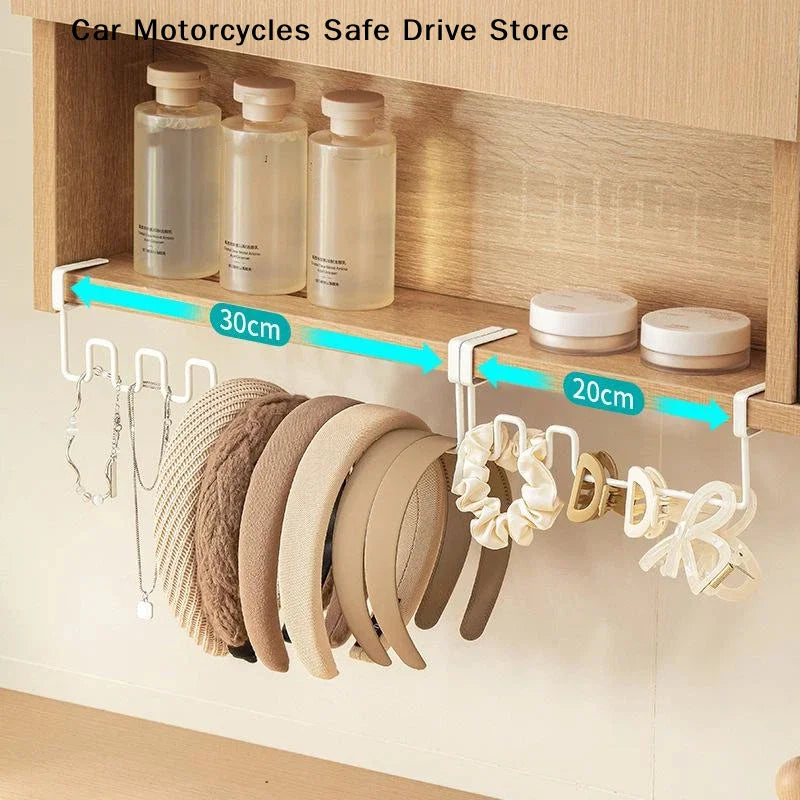 CMPunch-free Over Cabinet Hanging Storage Rack No Drill Installation