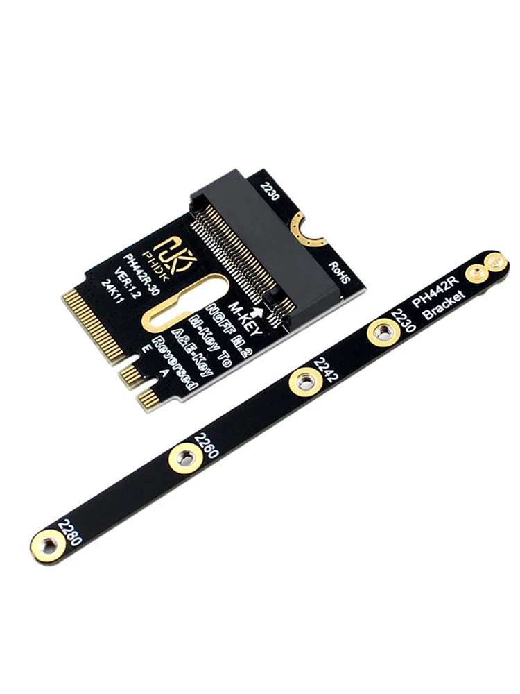 M 2 A+e NVME SSD Adapter E Key PCIE 4 0 Riser Card NGFF A+e-key Male
